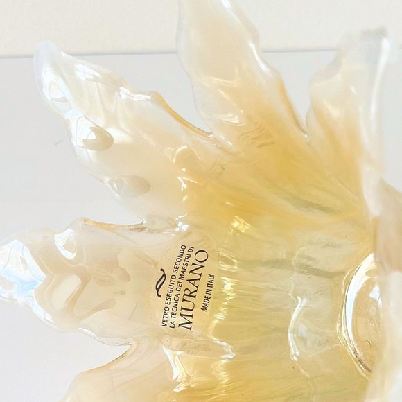 Lavorazione Murano Art Glass, Honey and white Color - Picture 14 of 14